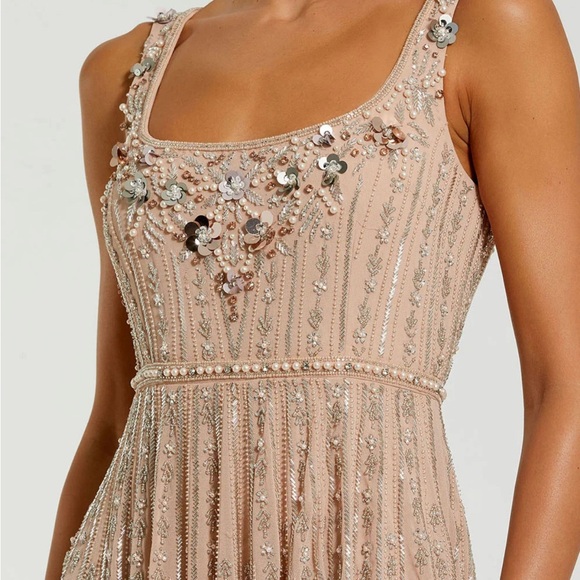 Mac Duggal Embellished Nude Maxi Dress - Picture 5 of 5